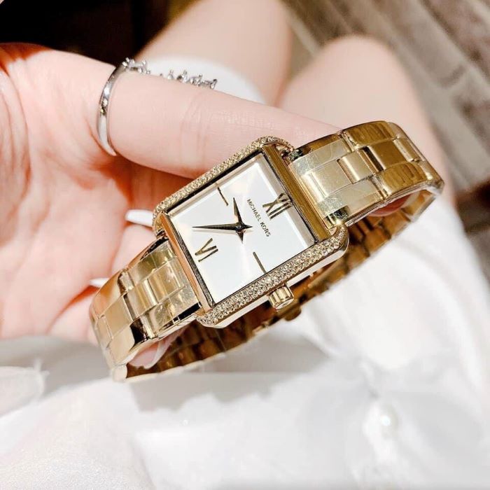 Đồng hồ Michael Kors nữ dây da mặt vuông MK2585  Đồng hồ Đẹp